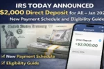 IRS $2000 direct deposit 2026, January 2026 federal payment, IRS new payment schedule 2026, eligibility for $2000 IRS payment, federal direct deposit update 2026, IRS payment timeline January 2026, tax season payments USA, IRS financial relief payment 2026